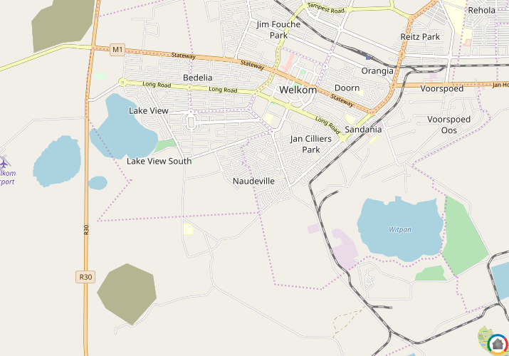 Map location of Naudeville